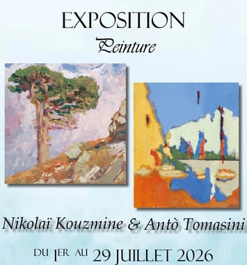 Exposition de peintures de Nikolaï Kouzmine et d'Antò Tomasini