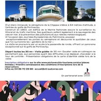 Visite exceptionnelle du sémaphore de la Chjappa