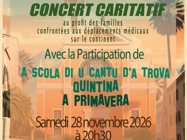 Concert caritatif 2026 - Saint Lazare Hospitaliers de Corse & INSEME